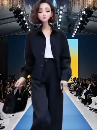 时尚两件套#秋季穿搭#气质显瘦套装#宽松大码百搭两件套#洋气减龄