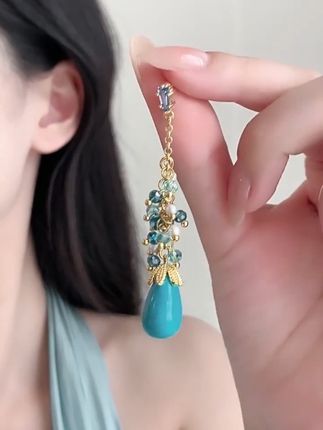 流苏耳饰 #无耳洞耳夹 #925耳针 #仙女必备 #今日分享