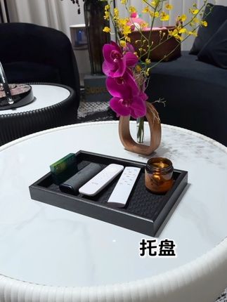 性价比超高的小托盘,又好看又实用,家里瞬间变高级#托盘 #小托盘 #木质托盘 #皮革托盘