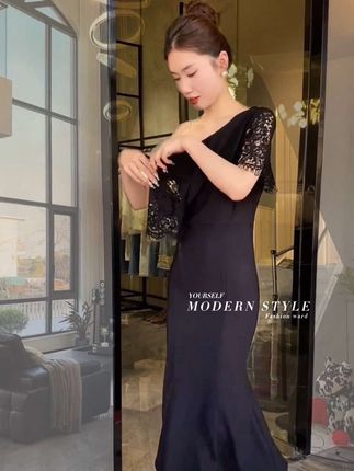 2025春夏新款时尚显瘦气质洋气蕾丝连衣裙#气质穿搭 #显瘦连衣裙@DOU+小助手