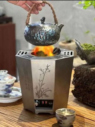 茗焱轩木炭炉室内无尘炭炉新款煲汤炉潮汕功夫茶炉高端无烟碳火炉#无尘无烟碳火炉#无尘碳火炉 #新款无尘碳火炉@巨量千川