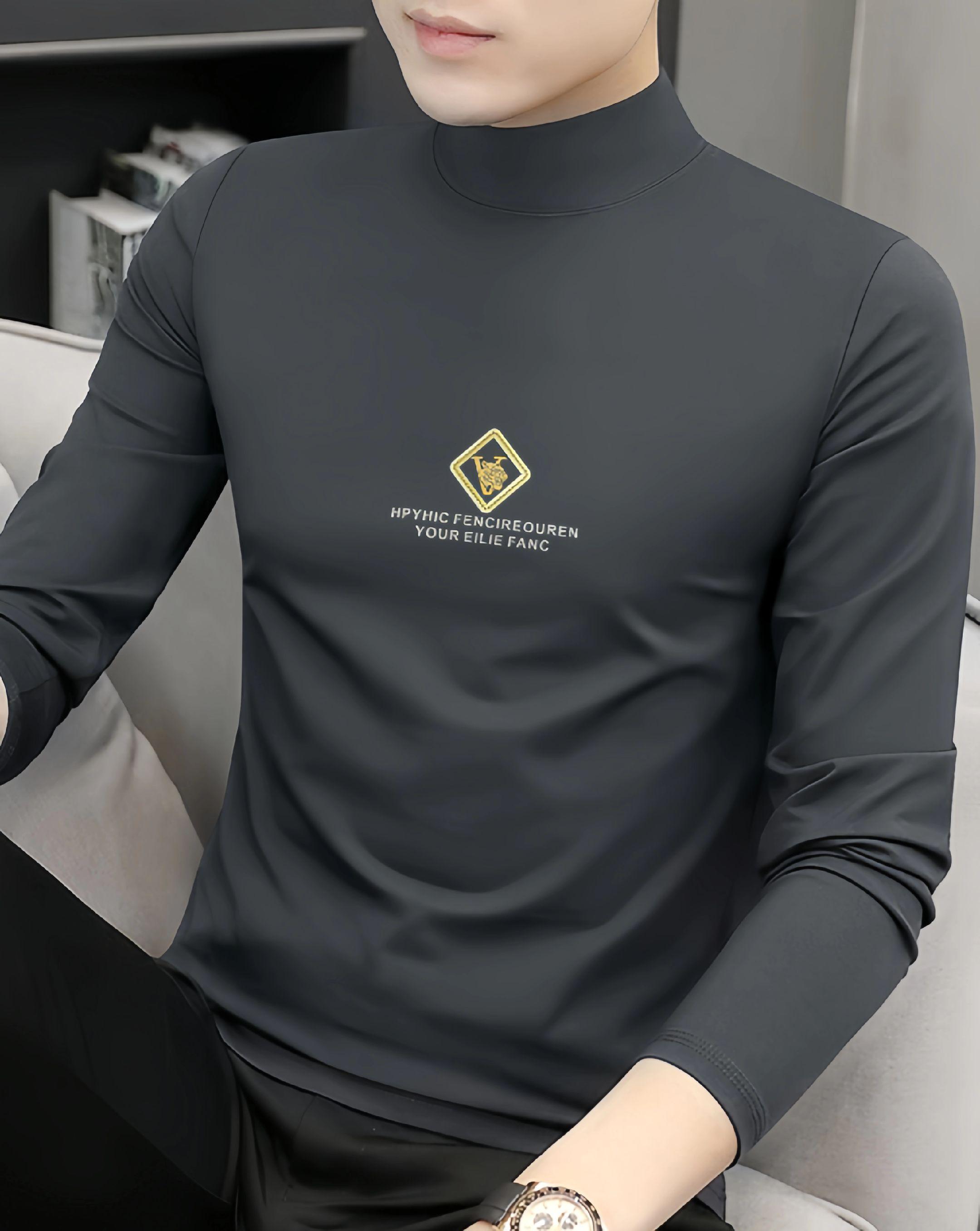 时尚又好穿的男士长袖T恤有两种厚度可选,简约百搭 #男士长袖 #品质男装 #秋冬新款#高端男装