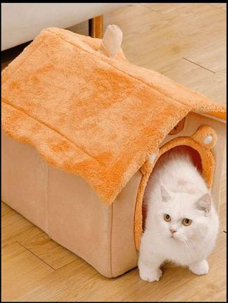 可爱保暖猫窝冬季加厚小型犬泰迪狗窝四季通用可拆洗幼犬狗窝帐篷