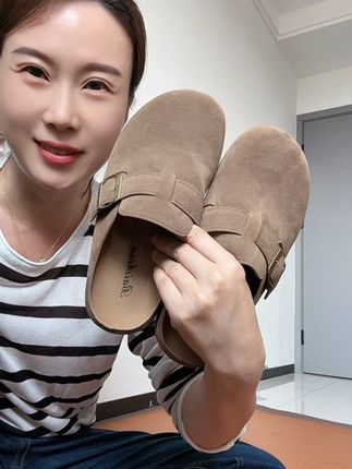 软底软面的#勃肯拖鞋 、穿上就不舍得脱、超舒服#凉拖鞋