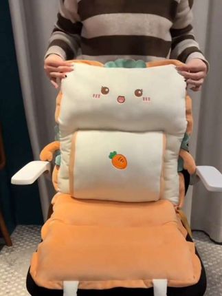 #毛绒坐垫 #办公室好物 #腰靠垫 #靠背垫护腰坐垫 要不是闺蜜给我推荐,我都不知道还有可以垫腰的坐垫,既可以坐也可以靠,水晶绒面料,亲肤又舒服,关键还能支撑腰部,腰酸背痛屁股疼 #椅子坐垫