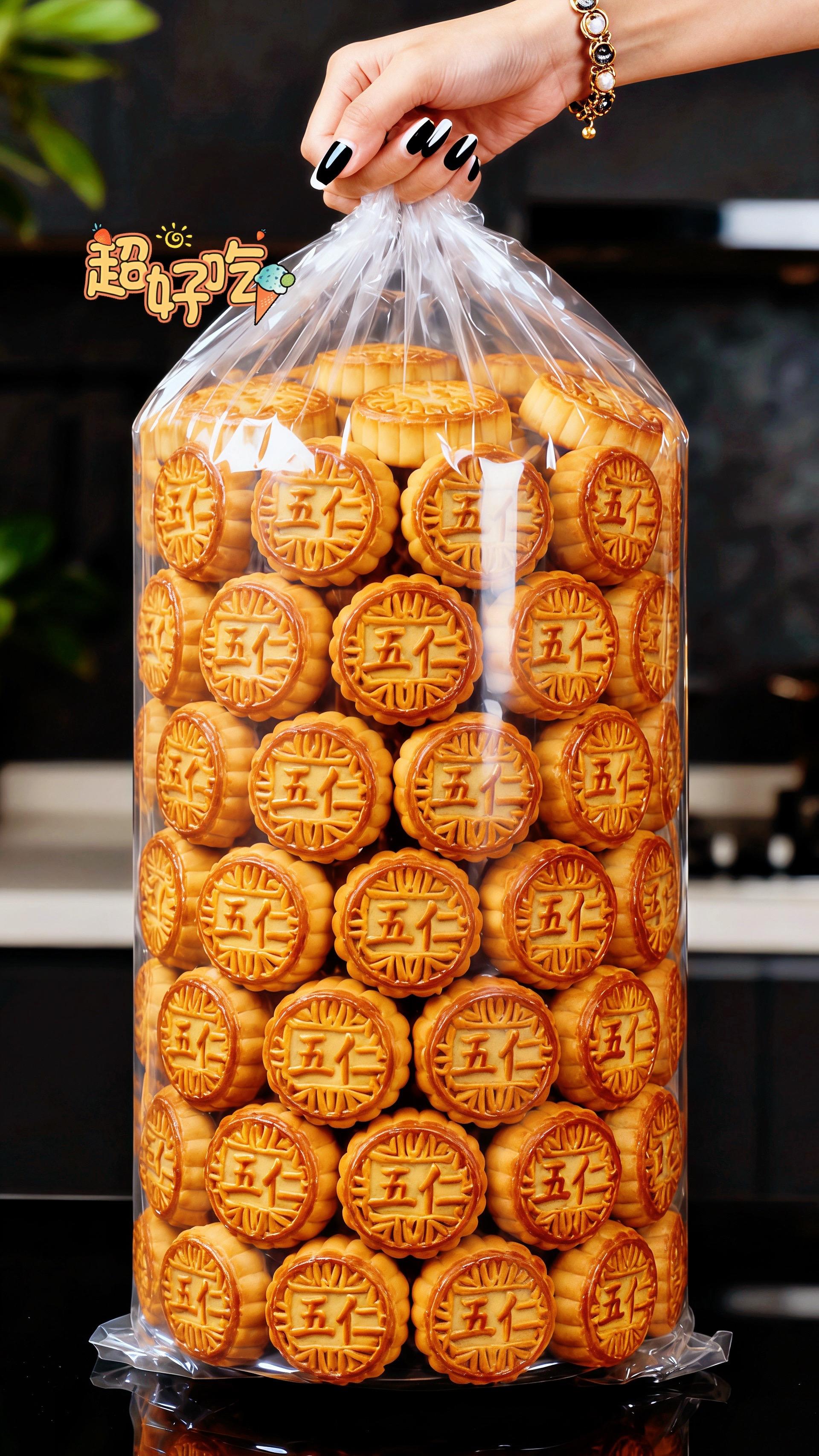宝子们!中秋少了五仁月饼,总觉得差点啥!这口独有的香,才是刻在DNA里的节日味儿~ 你看这果仁多绝:核桃脆得能嚼出响,杏仁带着清润回甘,花生仁香得直钻鼻腔,瓜子仁酥得掉渣,芝麻粒裹着醇厚的香,颗颗饱满得像刚从树上摘下来,混着清甜果脯,被绵密饼皮一裹,咬下去的瞬间,坚果香“嘭”地在嘴里炸开,果脯的甜刚好中和油脂,一点不腻,越嚼越香,满足感直接爆棚! 这哪是月饼啊?是小时候中秋夜,奶奶掀开盒子时飘出的香,是全家围坐分饼时的笑声,是无论走多远,一尝就想起家的暖。团圆时刻,就让它把这份温暖牢牢锁在舌尖~ #上热门 #传统手工 #五仁月饼 #美食 #强烈推荐