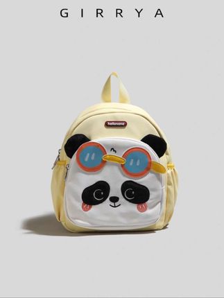 #GIRRYA轻便卡通熊猫双肩包 女2025新款可爱幼儿园#儿童背包小书包潮