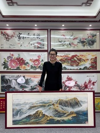 别让一幅装饰画拉低了办公室的档次,你就挂这幅万里长城 #办公室 #装饰画 #山水画 #万里长城 #背景墙