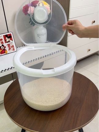 #米桶 家用#防虫防潮 密封加厚米缸盒大米面粉储存罐收纳#储米罐#面桶
