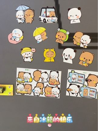 来自冰箱的快乐~嘿嘿 #一二布布 #一二布布周边 #一二布布冰箱贴 #冰箱贴 #一二布布好物