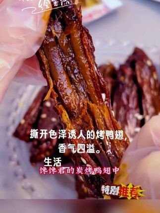 脆鸭诱惑 鸭皮脆到爆!一口沦陷的烤鸭零食谁懂啊,现制烤鸭香到飘屏,馋哭隔壁小孩,金黄烤鸭现做,一口满嘴油香超绝