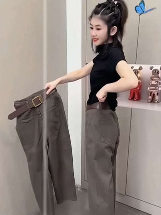 #裤子穿搭#显瘦裤子#休闲裤#时尚穿搭#老爹裤@巨量千川
