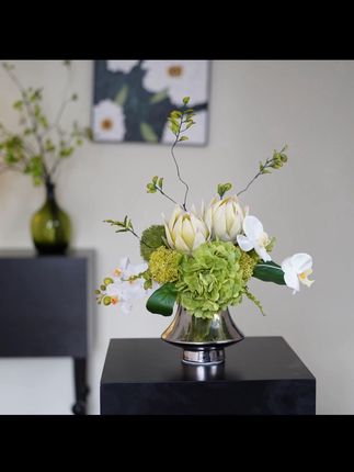 花屿星河|手感保湿原创设计花束白绿色森系新中式餐桌花家居装饰#仿真花 #仿真花艺 #仿真花客厅摆件 #仿真花艺软装 #仿真花插花