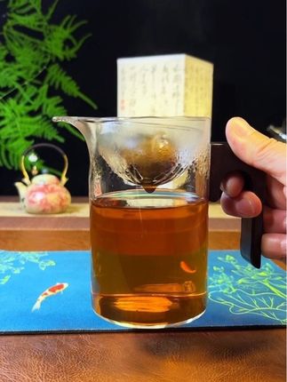 小青柑公杯加厚高硼硅耐热分茶器自带玻璃滤网#小青柑公杯#公道杯#玻璃杯#公道杯