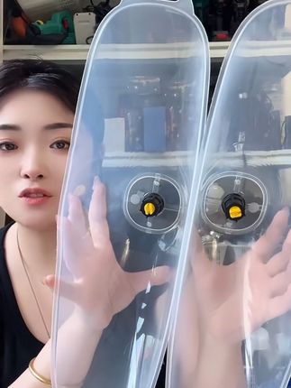 电动喷雾器透明防风罩打药防护罩喷头大号打药细雾化扇形带罩喷头#喷雾器防风罩 #打药防护罩