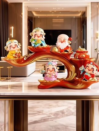 五福财神爷摆件 #摆件 #创意摆件 #八方来财财源滚滚 #精致摆件