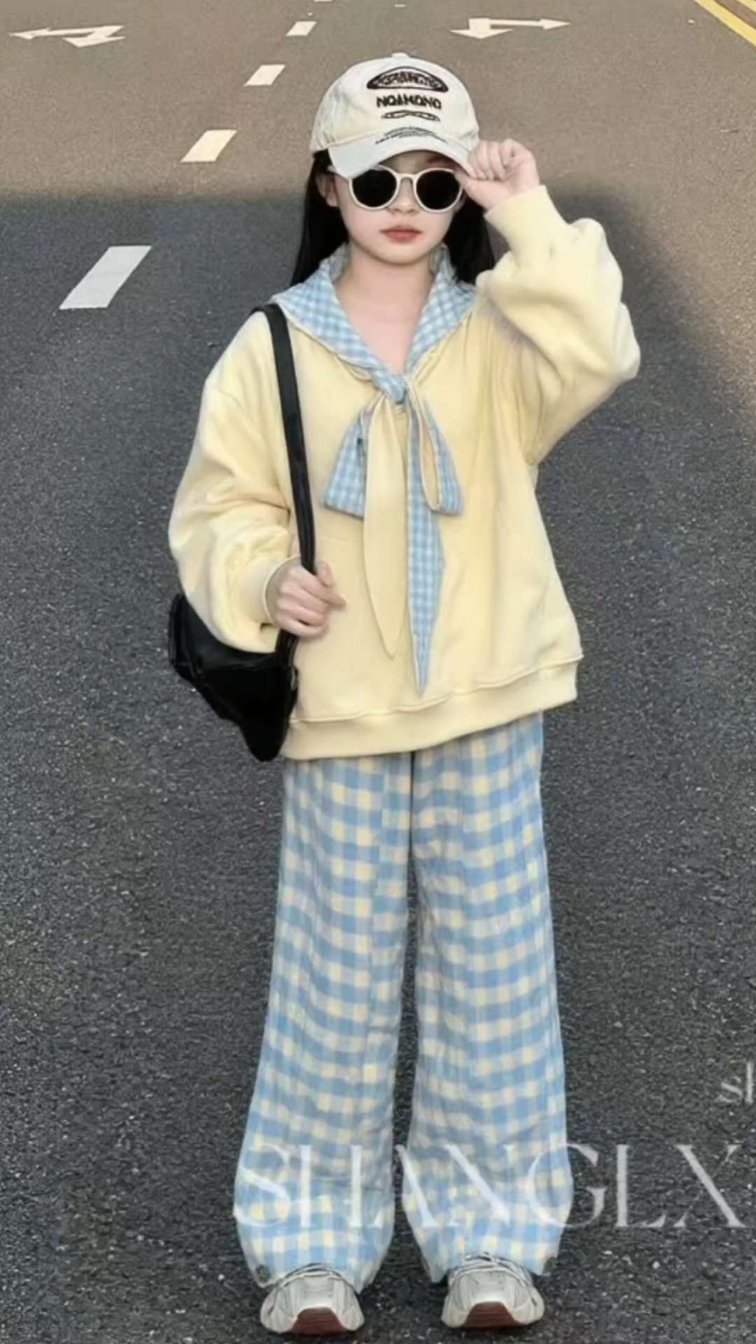 女童巨好看套装10岁女孩衣服2025新款秋季格子女宝两件套卫衣儿童#儿童秋装套装 #新款儿童套装 #秋季新款 #女童穿搭