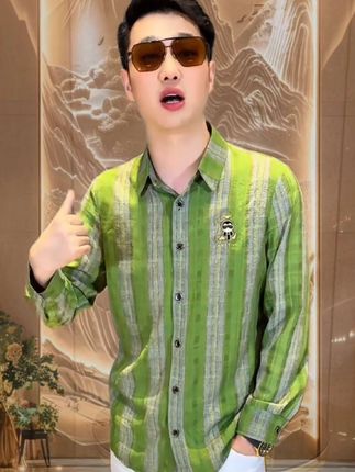 男装时尚帅气长袖衬衫#品质男装#