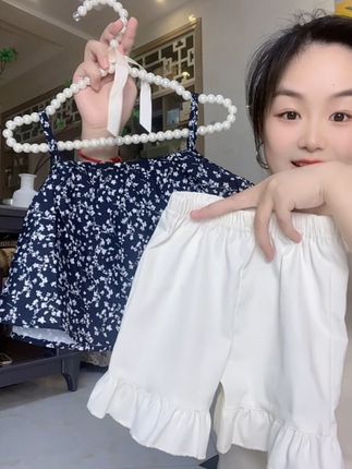 女宝夏天超凉快的一套穿搭#夏季穿搭 #可爱风穿搭 #童装童品 #高品质童装 #女宝夏季穿搭