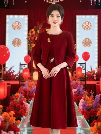 #喜婆婆喜妈妈婚宴装#时尚女装#气质穿搭#高档大气上档次#谁穿谁好看