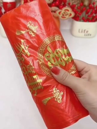 这款红色塑料喜袋,无论是结婚、满月,用这个袋子都能增加喜气#红色塑料袋#结婚喜袋#红红火火#方便又实用 #好物推荐🔥