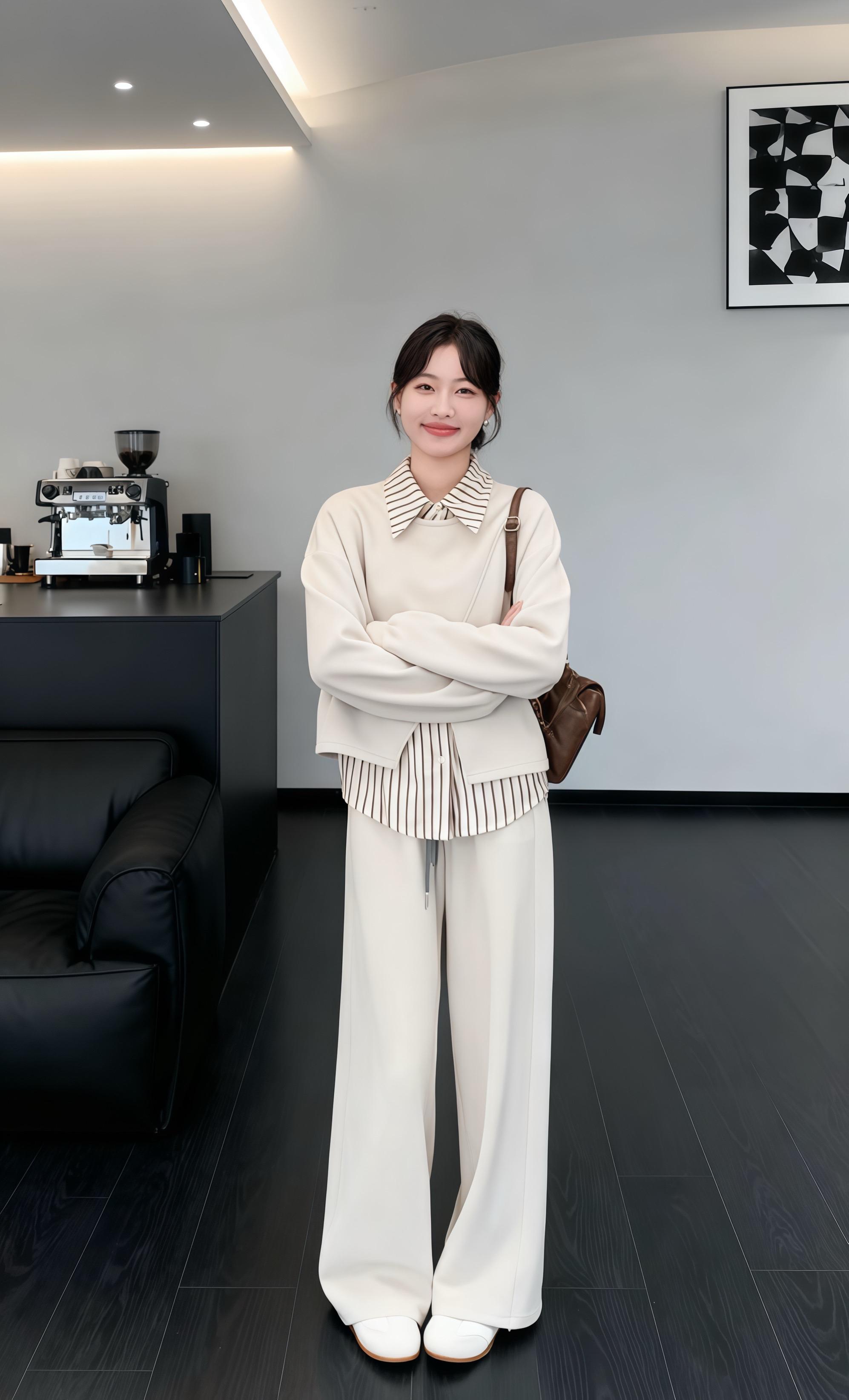 秋冬出街C位|韩版三件套卫衣套装,休闲时髦两不误 这套韩版三件套卫衣套装太懂秋冬了!宽松长袖+阔腿裤的组合,休闲又显瘦,一套搞定所有穿搭场景,不管是逛街还是通勤都很吸睛。韩系风格满满,时尚感直接拉满,秋冬想要时髦又舒适,选它就对了~ #韩版套装 #秋冬穿搭 #休闲风 #时尚卫衣 #显瘦阔腿裤