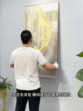 鲸鱼玄关装饰画#玄关画 #玄关装饰画 #装饰画 #入户门壁画 #日式鲸鱼玄关画