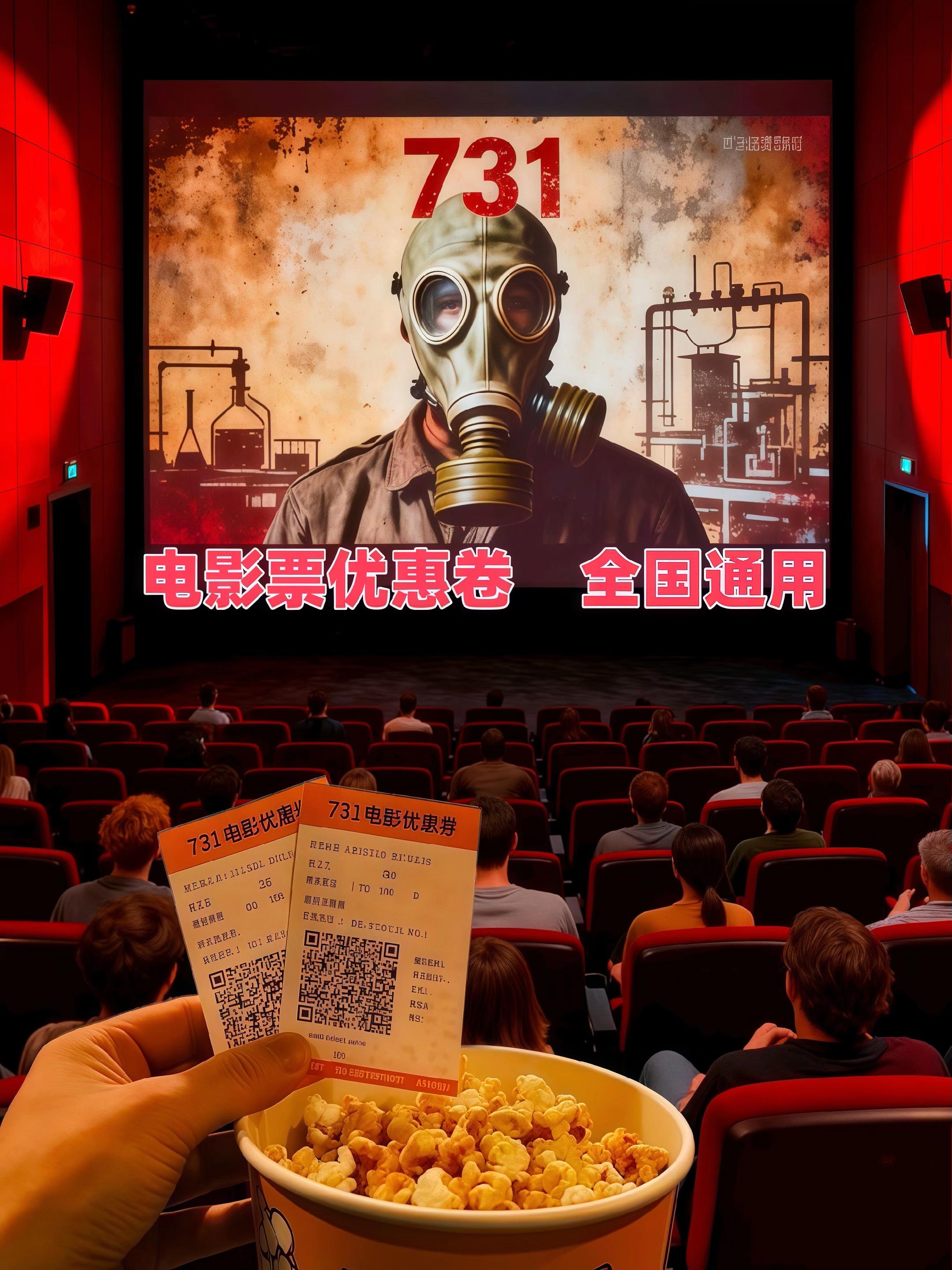 #好电影 家人们,一定要去看《731》!抖音团购福利来袭,15 元就能抢双人票,简直不要太划算! 这个团购票全国影院通用,如果遇到票价超额的情况,补差价也非常方便。强烈建议带着孩子一起去观看这部影片,让他们铭记历史,明白吾辈当自强的道理。 希望世界和平,让我们在电影中感受历史的厚重与力量。 #世界和平 #电影 #731观影
