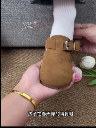 ABC儿童勃肯鞋小童鞋2025春秋新款防滑软底女宝宝豆豆鞋宝宝鞋子#好物推荐🔥