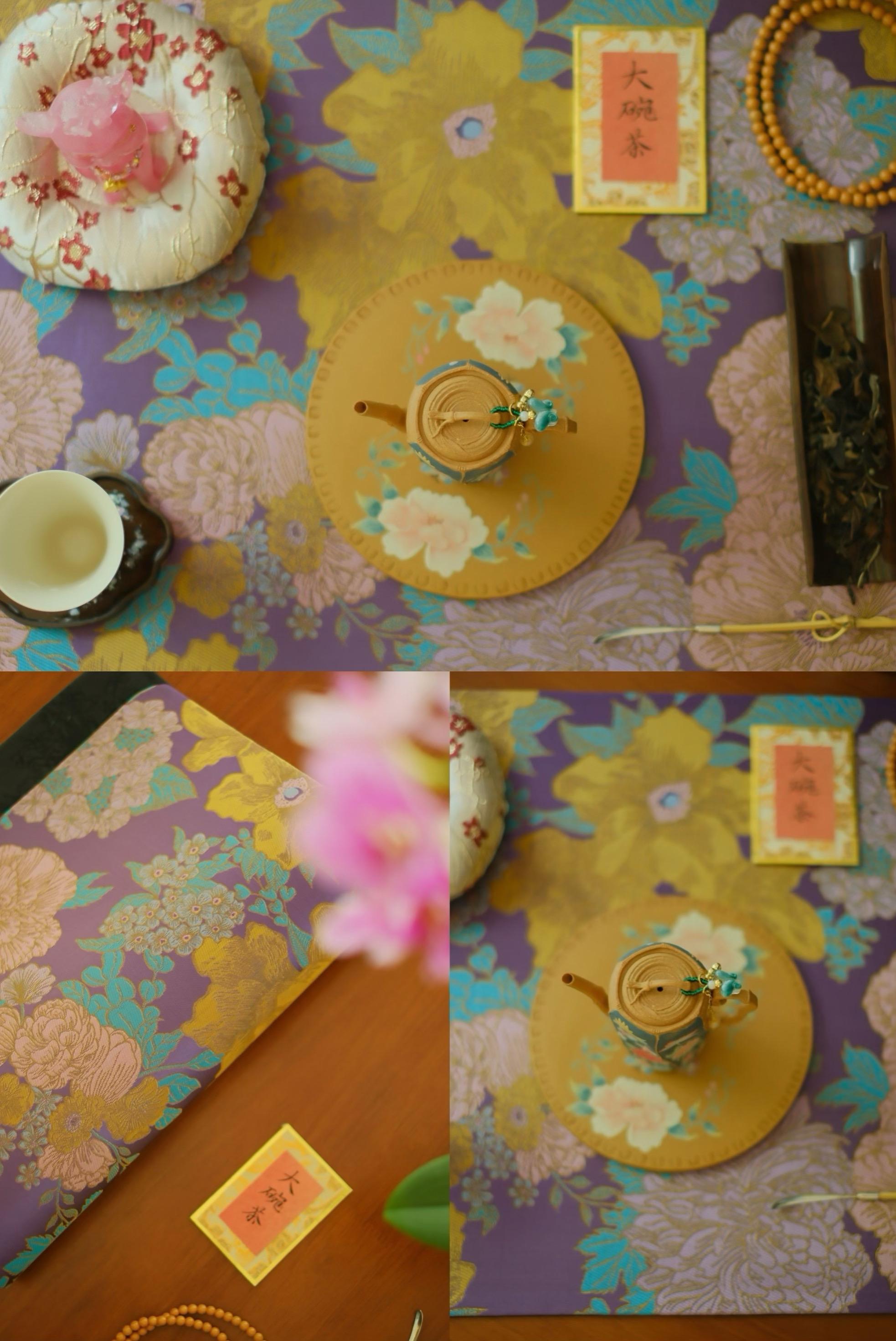 紫色系💜关于我心中的喝茶氛围感茶席。#茶席 #紫色系 #百花齐放总是春 #茶桌布置 #茶空间美学