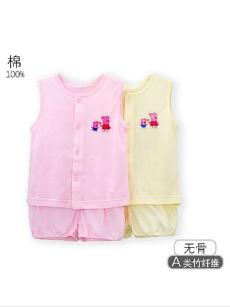 A类婴幼儿竹纤维背心套装,三个颜色!套装在手,省心搭配!#婴幼儿 #婴幼儿套装 #婴幼儿夏装 #婴幼儿服饰 #童装加工