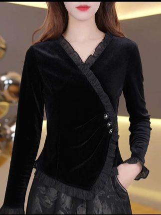 丝绒面料#财阀千金女装轻奢 #氛围感穿搭