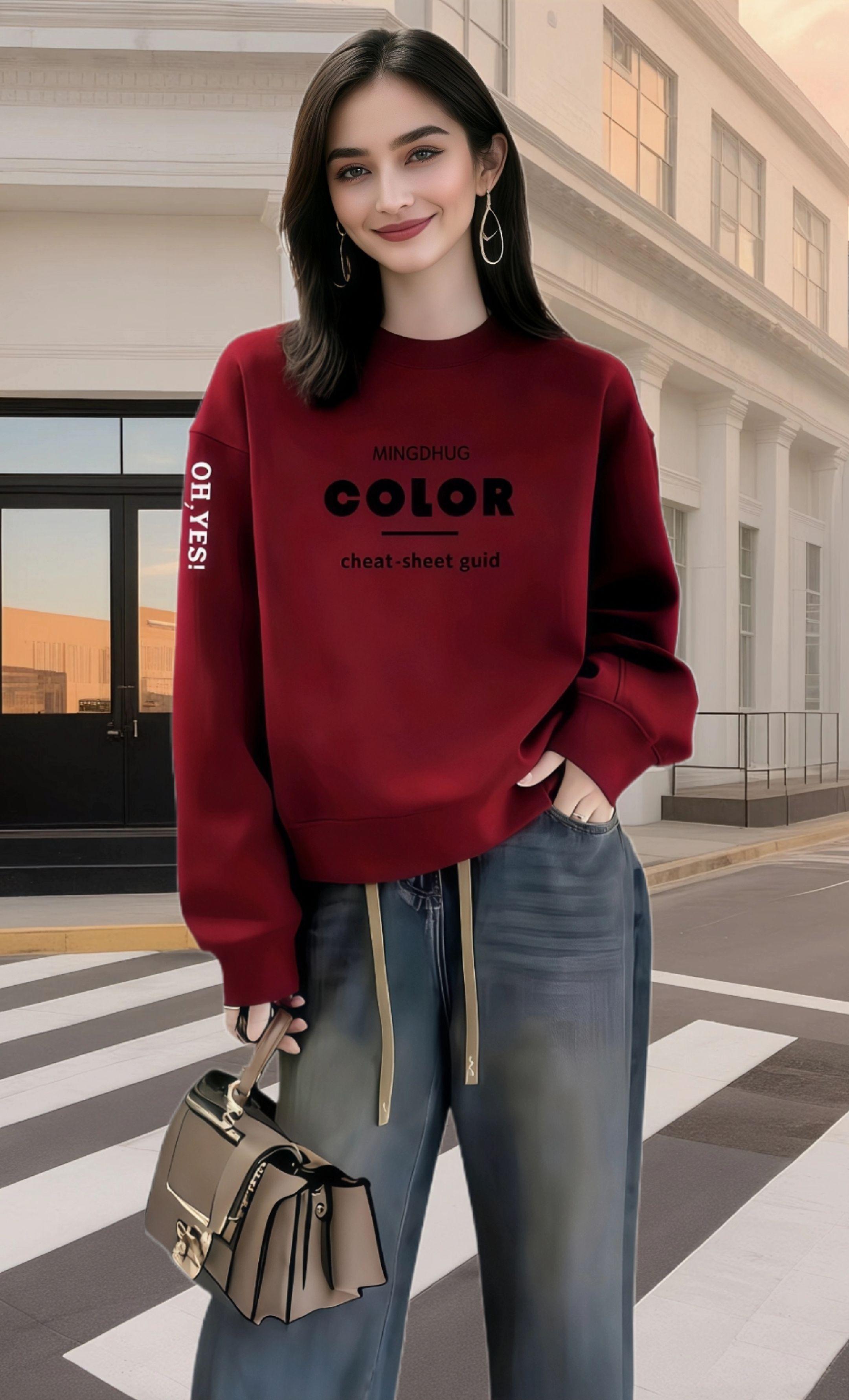 #大码女装 这件卫衣一穿,洋气休闲感直接拉满! 谁还没被这件“自带时髦滤镜”的卫衣戳中~ 洋气到自带回头率:不是满大街的基础款,细节里藏着巧思——袖口和领口设计螺纹边,微廓形的剪裁,穿上秒变韩系画报女主,随便搭条裤子都像精心打扮过 休闲感拿捏得刚刚好:不紧绷、不刻意,松快的版型自带松弛感,出门遛弯、逛街、喝咖啡穿都合适,舒服得像没穿衣服却超有范儿 百搭到承包衣柜:配牛仔裤是随性潮人,搭半身裙变甜酷少女,天冷套个外套也和谐,从春天穿到冬天都不腻,衣柜里必须安排上! #卫衣 #显瘦穿搭 #秋冬穿搭 #谁穿谁好看