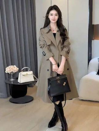 风衣外套女小个子中长款韩系宽松气质大衣,点击下方小黄车看详情下单!