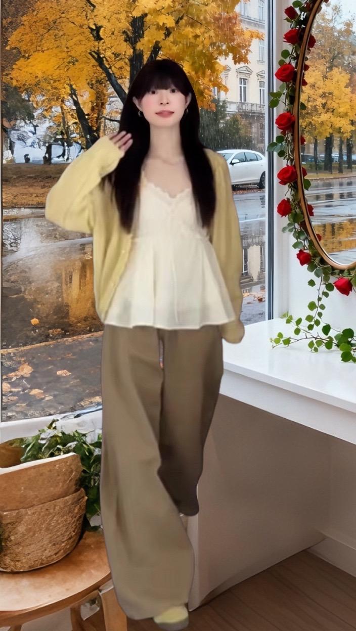 春秋时尚洋气两件套。#优雅漫步风格#出游穿搭 #文艺穿搭 #小个子穿搭 #谁穿谁好看