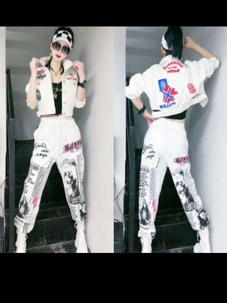 潮流2025秋季休闲运动时尚时髦洋气套装个性女休闲裤女装两件套##时尚达人 #日常分享 #