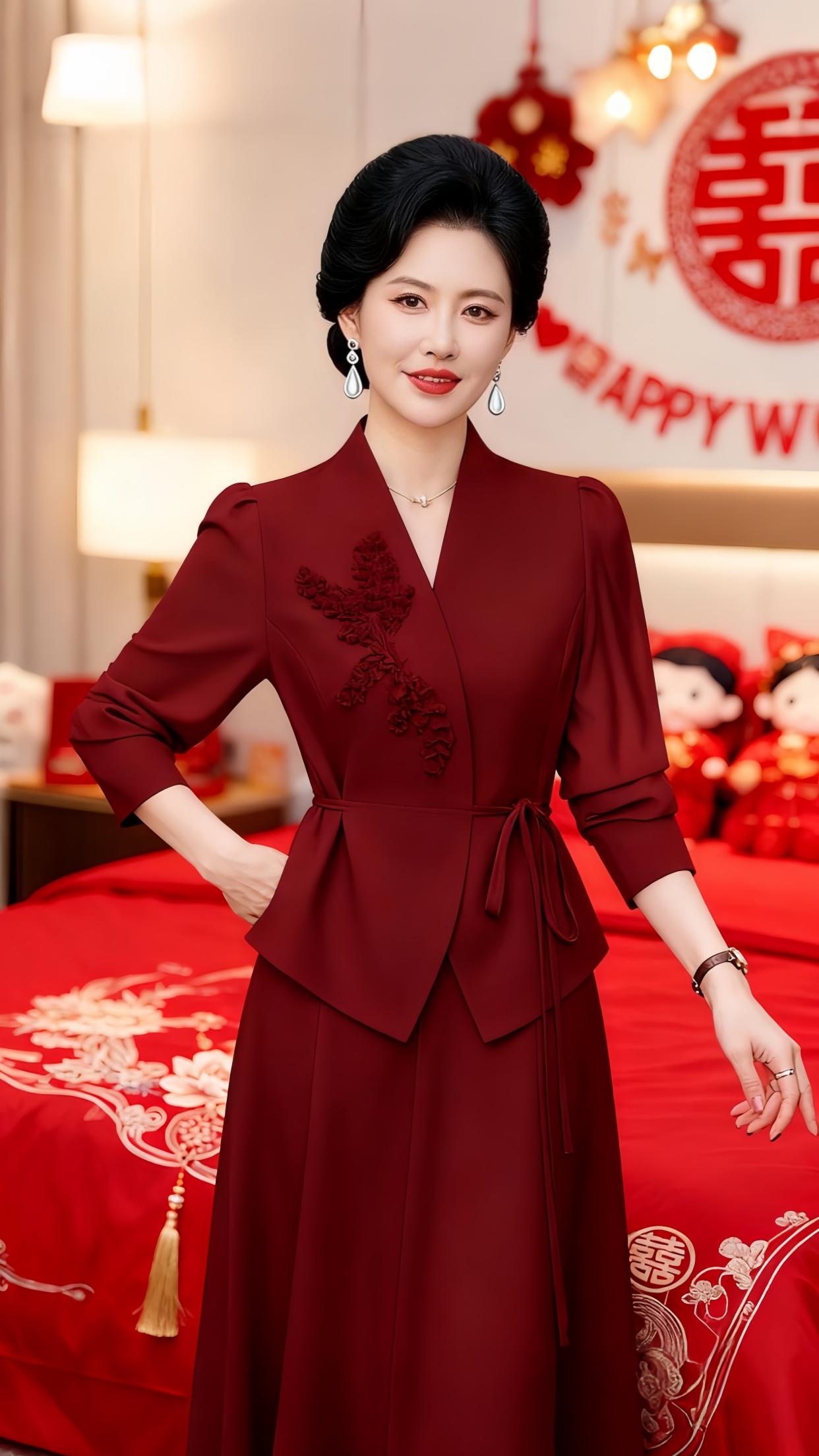 2025春装封神款!这件红色两件套把妈妈的气质焊在身上了 谁懂啊!给妈妈选春装踩过无数雷,直到挖到这件高级红色两件套,才算摸清“显气质又减龄”的门道! 外层裙摆做了微褶暗纹设计,不夸张却超显别致,走动时自带轻盈感;内搭是恰到好处的修身版型,腰腹小赘肉全遮住,视觉上直接显瘦5斤!2025春季新款的红色调也很绝,是低饱和的复古红,黄皮妈妈穿也能衬得肤色透亮,完全不艳俗。 不管是周末带妈妈去踏青,还是家庭聚餐、朋友宴请,她穿上都能成为焦点,邻居阿姨追着问链接的程度!送妈妈这件,既贴心又显品味,春日送礼选它准没错~ 2025春季新款女装 #高级红色妈妈裙 #减龄显瘦妈妈装 #气质女装推荐 #妈妈春日穿搭