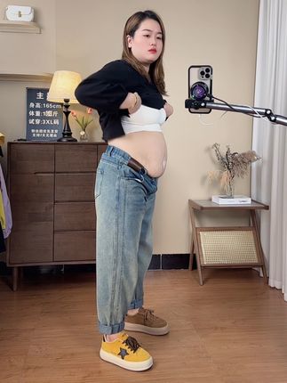 我身高165体重165穿3XL #大码女装 #她家衣服真好看质量好还不贵 #谁穿谁好看 #大码女装120斤到220斤 #早秋穿搭公式来了