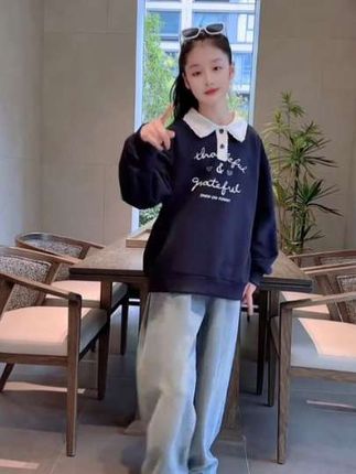 #秋冬穿搭 #polo衫 #长袖 #生女儿就要这样穿 #谁穿谁好看