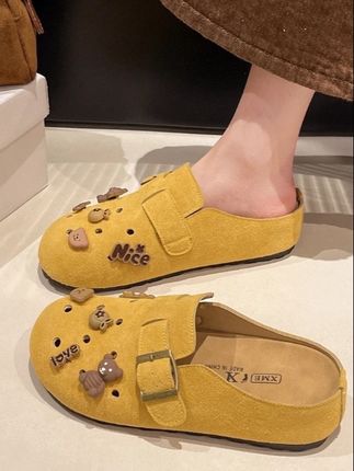 2025夏季新款半拖勃肯鞋流光风夏天穿裙子专用鞋子洞洞鞋拖鞋女鞋#夏季凉鞋 #便宜又好穿 #软底软面穿上超舒服 #女鞋推荐 #时尚潮流休闲百搭