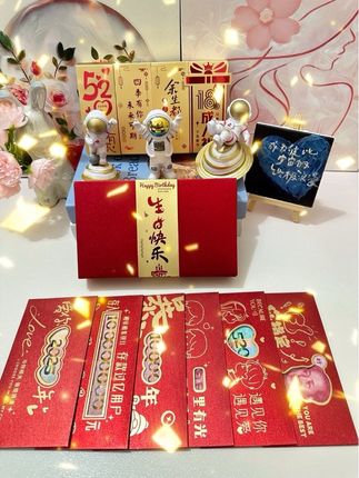 #送给老公的生日礼物 #仪式感不能少 跟老公结婚3周年啦,给老公准备一套写满情话的礼物,红包虽小,心意滚烫#满满的爱#一份寓意很好的生日礼物🎁#缕空红包