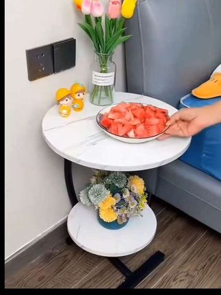 双层沙发小茶几简约喝茶边几现代网红小圆桌边柜轻奢家用阳台桌子#茶几 #双层茶几#客厅搭配 #居家好物 #非常方便实用