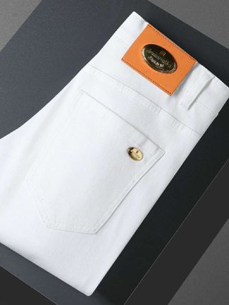 【5高端轻奢】韩版时尚潮流修身弹力秋季男士百搭牛仔裤