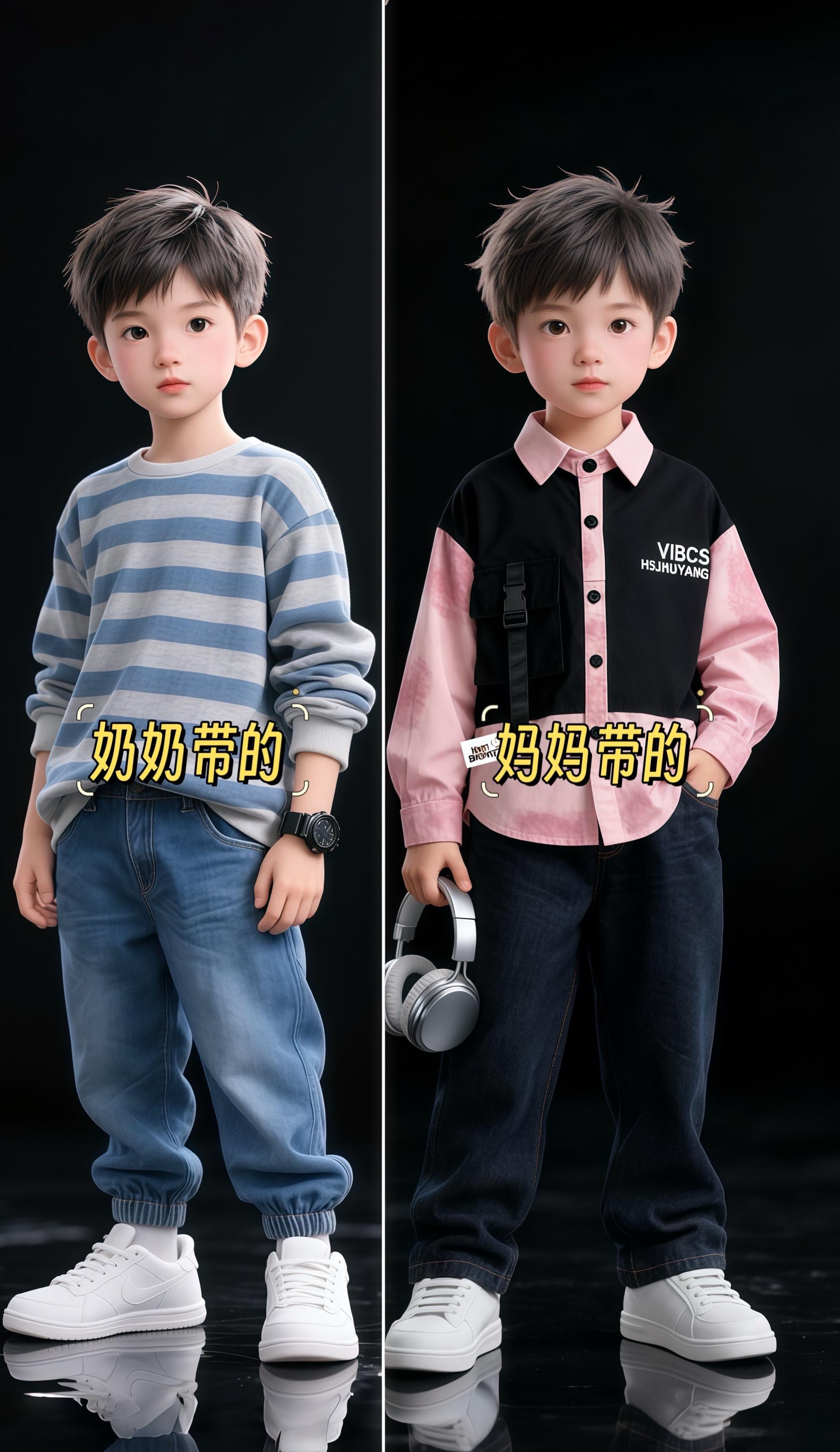 #又是跟着人类幼崽学穿搭的一天 #早秋冷冽又随性的气质穿搭 #早秋穿搭三分钟出门不是梦 #潮童穿搭 #男童穿搭 @抖加🔥上热门🔥dou+🔥热点宝