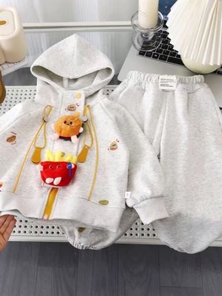 2025秋季新款儿童卫衣套装连帽卫衣套装男童女童套装#儿童卫衣套装 #高品质童装 #童装穿搭 #萌童穿搭 #谁穿谁好看系列