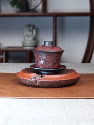 通身满工雕刻刻绘 送礼 自用都是一个不错的选择#文房雅器 #茶生活 #器物之美 #纯手工打造