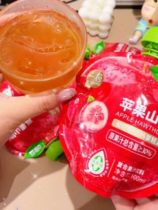 #好吃到停不下来 #零食推荐#苹果山楂汁,
