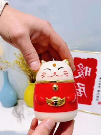 #招财猫牙签盒 #牙签盒 #按压式牙签盒自动弹出 #牙签盒按压式 #牙签盒按压式自动弹出