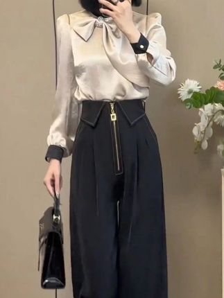 2025春季新款时尚显瘦气质女士网红洋气两件套百搭款D7478#同款 #