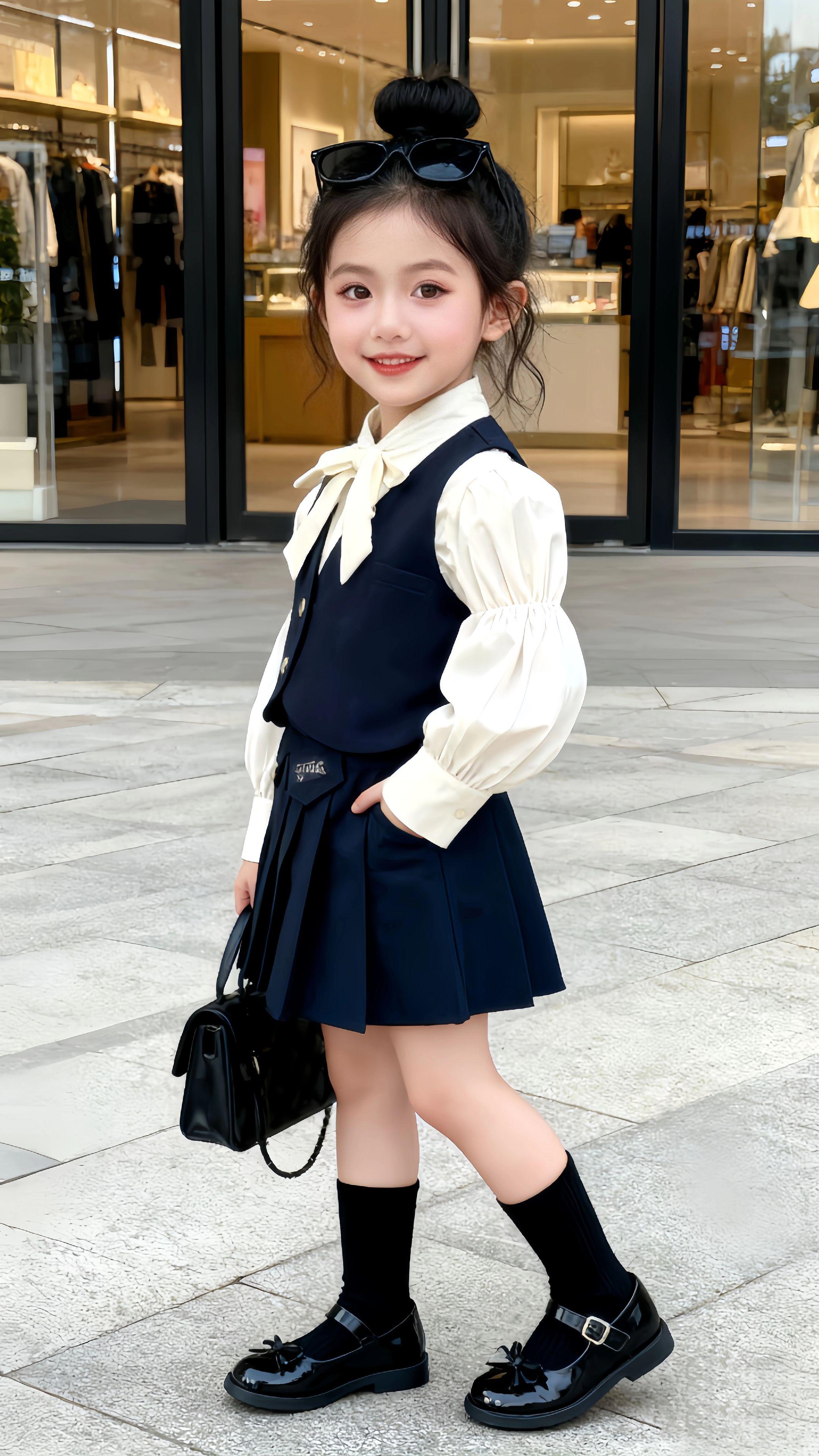 #生女儿就要这样穿 #萌娃穿搭 #学院风穿搭 #穿搭分享 #这也太好看了